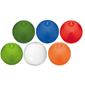 PELOTA DE PLAYA INFLABLE TRANSPARENTE