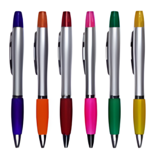 LAPICERO PLASTICO CON RESALTADOR 1